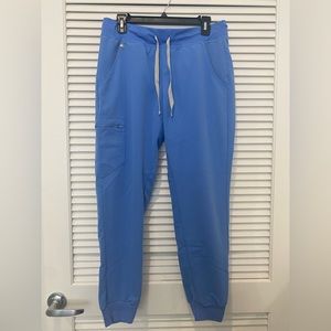 Figs Zamora Jogger Scrub Pants in Ceil Blue